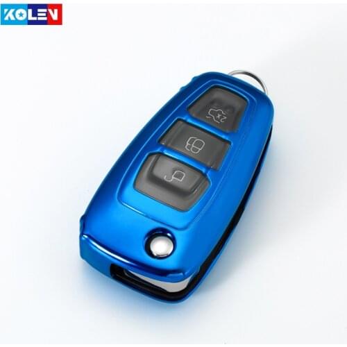 Soft TPU Car Remote Key Case Full Cover For Ford Focus MK3 Mondeo Fiesta Kuga ECOSPORT ESCAPE RANGER C-Max S-Max Custom Keychain