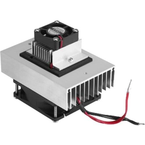 12V Semiconductor Thermoelectric Cooler Cooling System Heatsink Module Kit+Fan 72W Refrigeration Cooling System