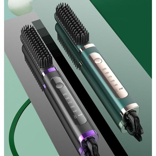 Portable Electric Ionic Hairbrush Nano Spray Negative Ion Comb Hair Scalp Massager Brush Hair Straightener Anti-static Styling