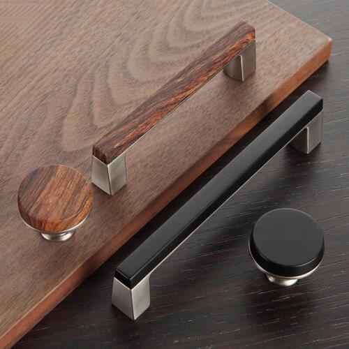MFYS 3.78" Wood Grain Color Round Dresser drawer Knobs/Metal Door Pull Handles/Kitchen Cabinet Handle/Wardrobe handle/Hardware