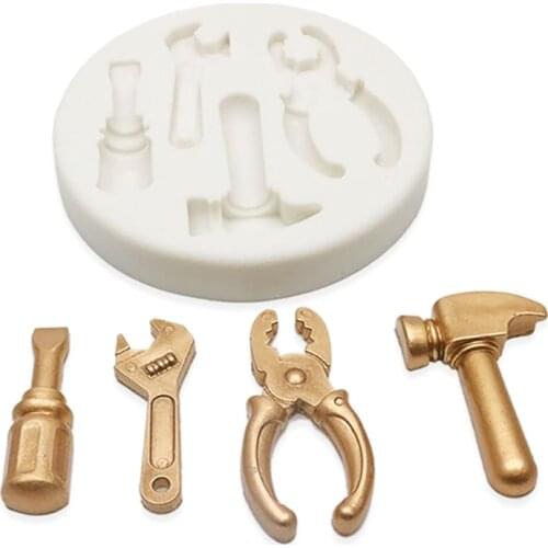 Hand Tools Silicone Mold 3D Sugar Chocolate Fondant Molds Mini Hand Tool Silicone Cupcake Fondant Cookie Decorating Mold