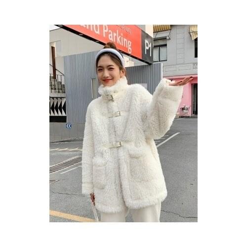 New 2022 Style High-end Fashion Women Faux Fur Coat C4455
