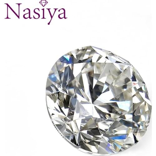 Loose Moissanite Round 1.0ct Carat 6.5mm D Color Brilliant Excellent Cut Jewelry Bracelet Diamond Ring Material