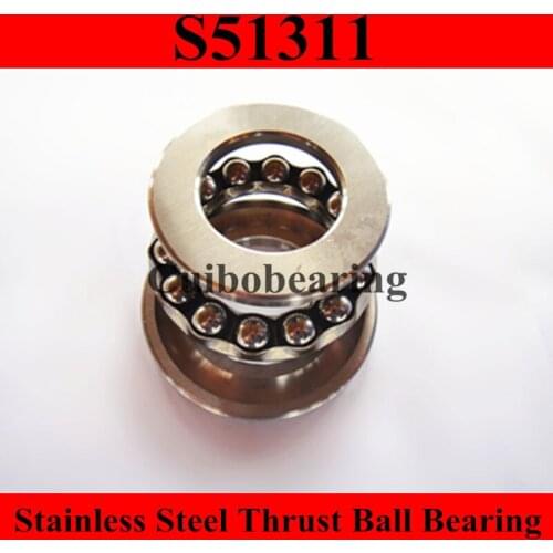 S51311 stainless steel thrust ball bearing size:55x105x35mm