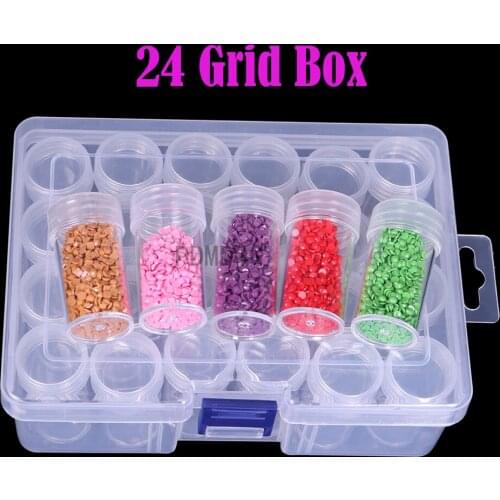Diamond Painting Accessories Boxes Dismountable Diamond Embroidery Storage Organizer Home Cross Stitch Cases Nail Art Rhinestone