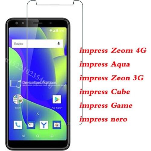 2.5D 9H Tempered Glass For Vertex impress Zeom Aqua Zeon Cube Game nero 3G 4G Screen Protector Glass Protective Film Glass