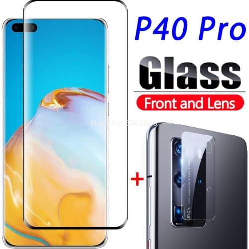 P40 Pro Glass Screen Protector for Huawei P40pro Plus P 40 40pro Tempered Glas 5G Pro+ with Camera Lens Protective Film 2in1 9h