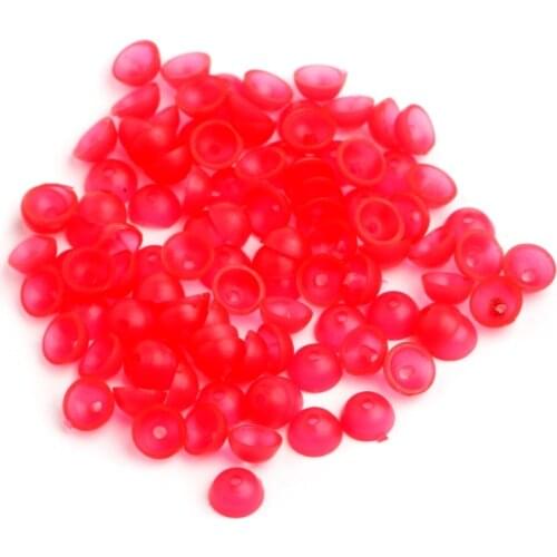 100Pcs Fishing Space Beans Half Round Float Stopper Ball Tackle Lure Accessories U2JB