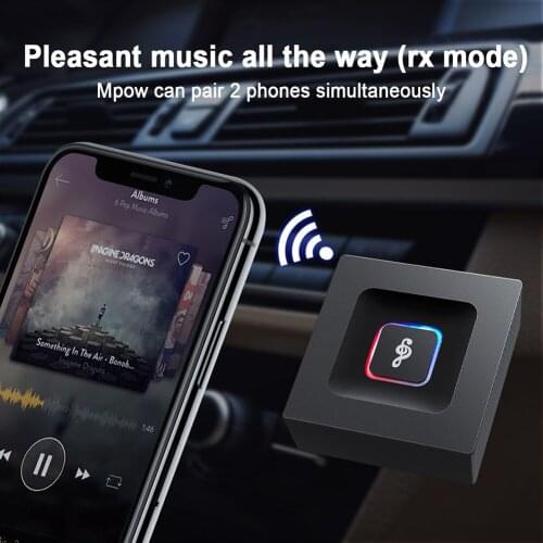 2 in 1 Bluetooth Audio Receiver Transmitter Mini 3.5mm AUX Jack Wireless Stereo Music Adapter for Car TV PC Speaker Headphones