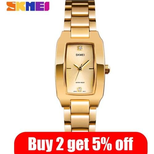 2020 SKMEI Fashion Women Girl Quartz Watch Luxury Diamond Dial Bracelet Ladies Female Wristwatch Elegant Relogio Feminino 1400