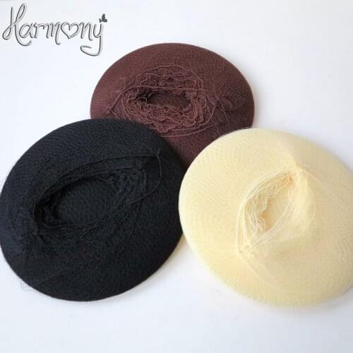 220 pieces/lot black brwon blonde Nylon Hair Nets invisible hair net is used for packing curly hair