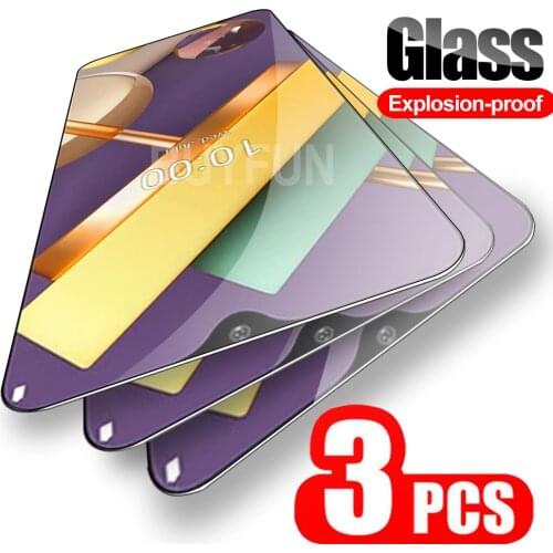 3PCS Tempered Glass For LG K22 K52 K42 K41S K61 k62 Q52 Front Screen Safety Film Full Cover On lgk22 lgk61 k 22 protective glas