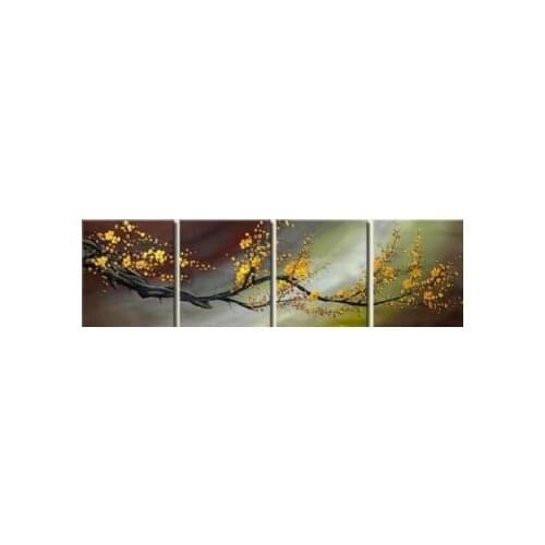4 pieces Hange Painted Love Beckons You II-Modern Canvas Art Wall Decor-Floral Oil Painting Wall Pictures for Living Rooms