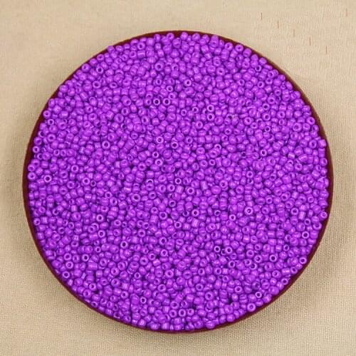 80g/lot Neon Colour Purple 2mm Glass Seed Loose Spacer Beads for Jewelry Making & DIY Craft CN