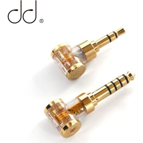 DD DDHiFi DJ35AG/ DJ44AG 2.5mm Balanced Female to 3.5mm / 4.4mm Male Headphone Jack Adapter, Audio Converter for Earphone / DAP