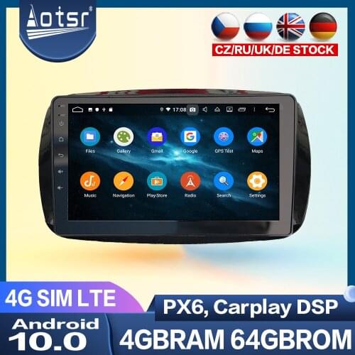 Car Multimedia Player For Benz Smart 2016 2017 2018 2019 Android Radio Auto Audio Stereo PX6 Car GPS Navigation Head Unit DSP 2K