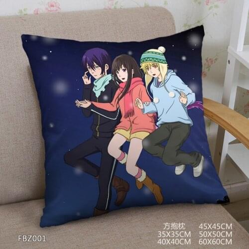 Japanese Anime Home Textile Two Sided Square Pillow Case Noragami Yato Dakimakura Pillowcase Body Pillow Cover Manga pillow case