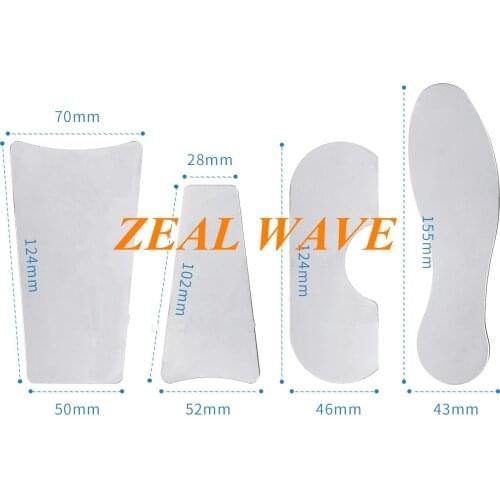 Stainless Steel Double-Sided Reflector Four-Piece Set Orthodontics High-Definition Polished Mirror Surface