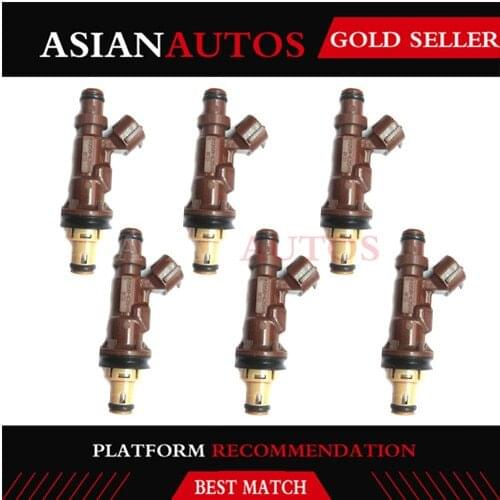 6x 23250-62040 23209-62040 2325062040 2320962040 Fuel Injector Nozzle Fits for Toyota Tundra Tacoma 4Runner 3.4L