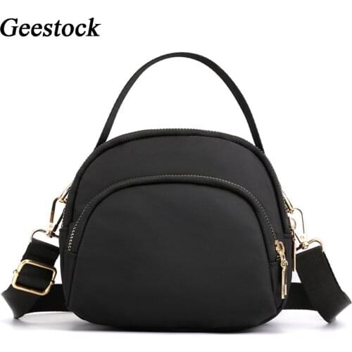 Geestock Women Crossbody Bag Designer Fashion Nylon Shoulder Messenger Bag MINI Large Capacity Phone Coin Purse Girls Handbag