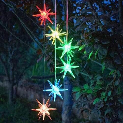 Creative Wind Bell Light Disco Ball Hanging String Lights Spinner Kerosene Bottle Fashion Wind Chime Light Garden Home