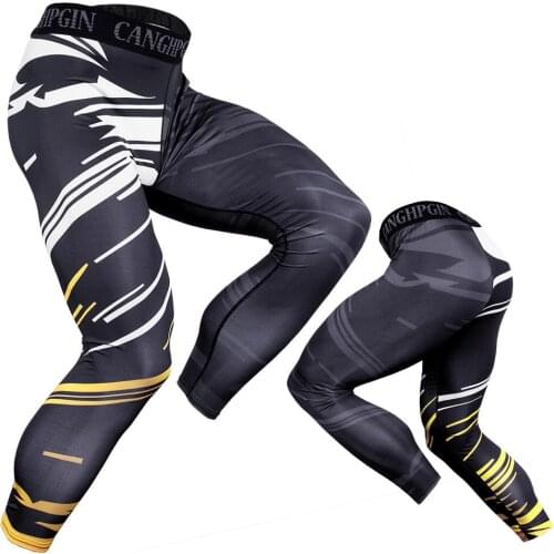 Mens Compression Pants Fitness Sport Running Tights Dry Fit Men Leggings Sportswear Jogging Pants Gym Workout Training Trousers