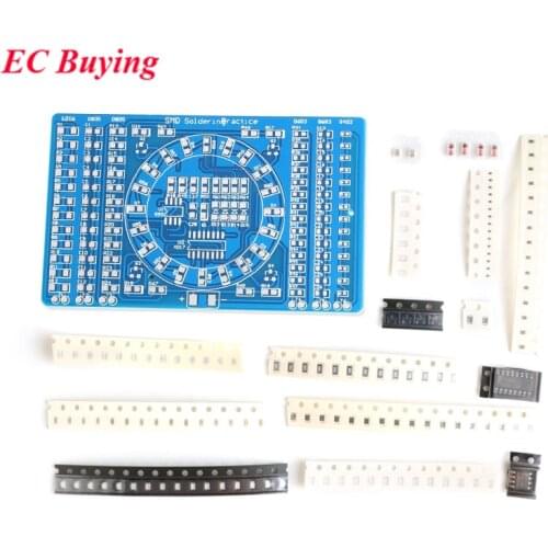 DIY SMT SMD Component Soldering Practice Board Running Water Light Kit DIY KIT for Self-Assembly Electronic Components