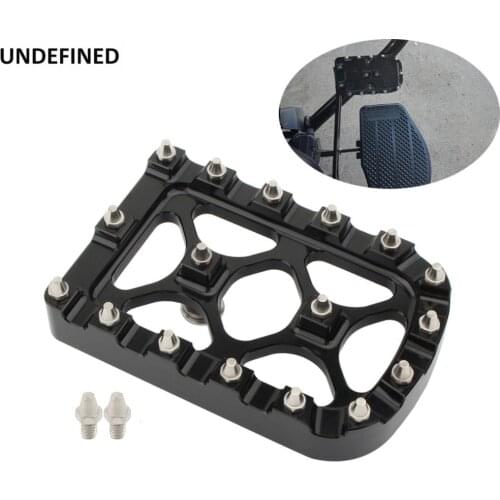 MX Offroad Brake Pedal Pad Cover Motorcycle Large Pads Aluminum For Harley Dyna FLD Softail Fat Boy Touring 1980-2019 Tri Glide