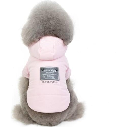 Dog Clothes Thicken Hoodies Large Small Medium Dog Casual Hooded Pug Coat Autumn Winter Jacket For Costume Pet Clothing Fashion