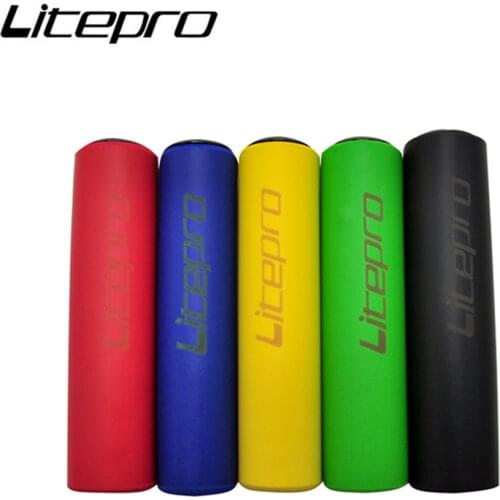Litepro Anti-skid Handlebar Grips 412 Silicone Rubber Mountain Bike Shock Absorbing Folding Bicycle Sponge Handle Bar Cover