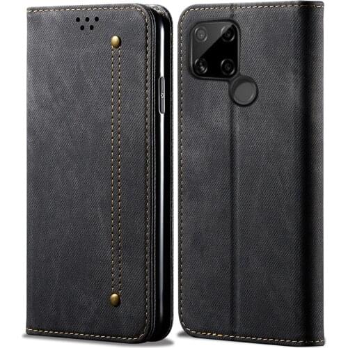 Luxury Retro Wallet Stand Flip Leather Case For Realme C21 C25 8 Pro C11 C12 C15 C17 7i 6 Pro 7 Pro Book Cover Magnetic Case