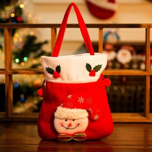 Christmas decorations Christmas gift bag Christmas candy bag Christmas fruit bag Christmas apple bag Christmas tote bag