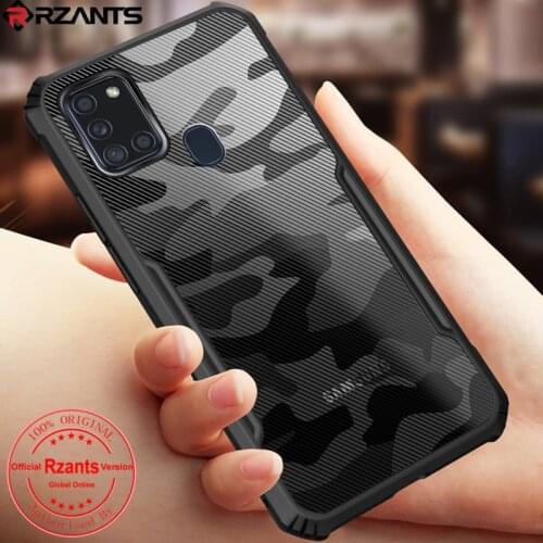 Rzants for Samsung Galaxy A21S A12 A02s A10 A10S A51 A71 A21 A50 A50S A30S Case Camouflage Airbag Casing Shockproof Soft Cover