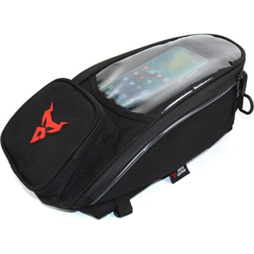 New Waterproof Motor Tank Bag Black Oil Fuel Tank Bag Magnetic Motorbike Saddle Bag Single Shoulder Bag Motorcycle Backpack