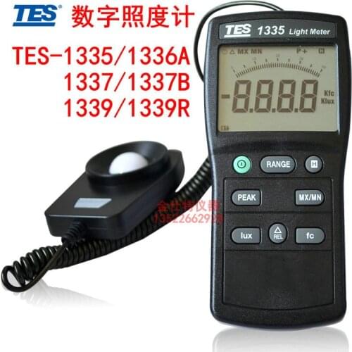 TES-1335/1337/1337B digital illuminance meter light intensity meter high precision illuminance meter light meter