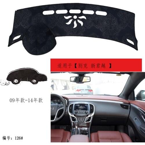 TOMMIA For Buick Lacrosse 09-14 Dashboard Pad Cover Dash Mat Anti-Sun Velvet Instrument