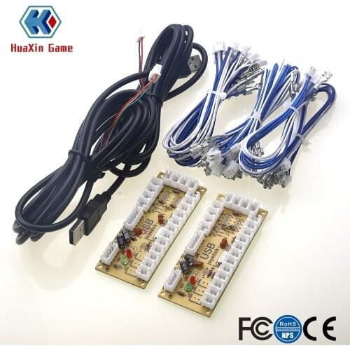 2 Player Zero Delay Generic Game Controller USB to Joystick for MAME & Raspberry Pi 1/2/3 RetroPie DIY Projects