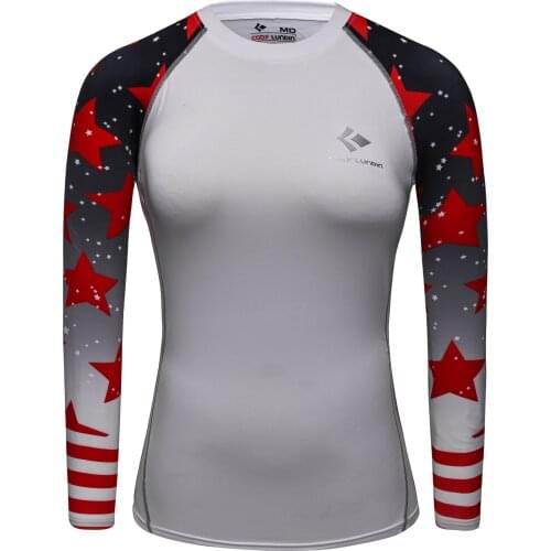 Womens Compression Tops & Tee Fashion 3D Prints Fitness Skin Tights Long Sleeve Quick-dry Cody Lundin Tshirt Womale Fitness