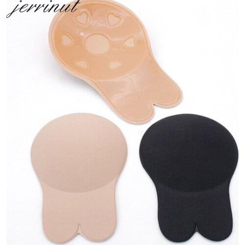 Jerrinut Strapless Bras For Women Iinvisible Sticky Bra Adhesive Bralette Soutien Gorge Push Up Brassiere Plak BH Rabbit Bra