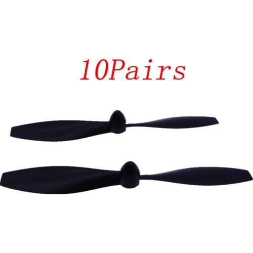 10Pairs 108mm Propeller CW CCW Nylon 2mm Hole 2 Blades Prop RC Glider Fixed Wing Paddle Right/Left Parts for Aircraft