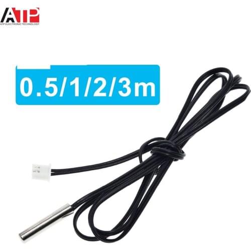 30CM 50CM 100CM 200CM 300CM NTC Thermistor Temperature Sensor Waterproof Probe Wire 10K 1% 3950 W1209 W1401 cable