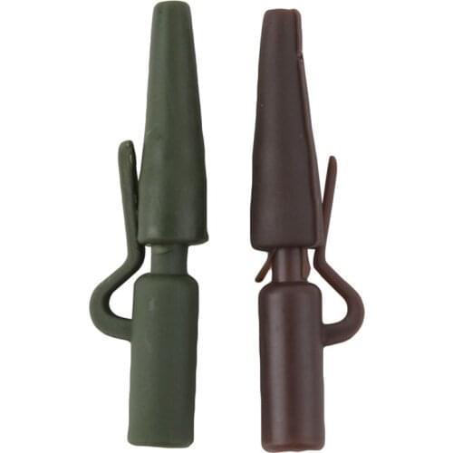 50Pcs/pack Carp Fishing Rig Safety Sleeves Lead Clips Slide Rigs Coarse Carp Fish Tackle Accessories