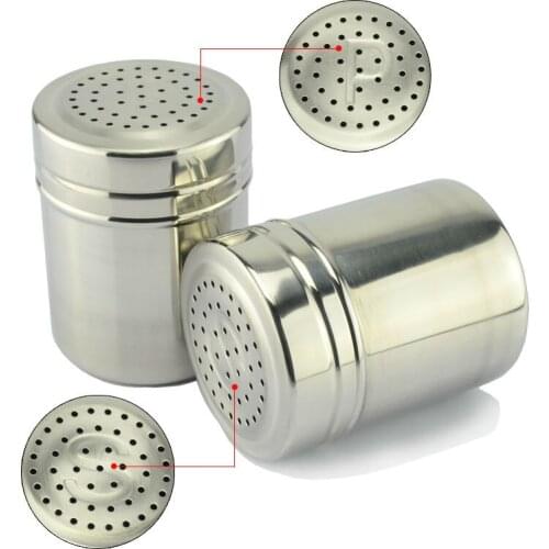 Stainless Steel pepper jar spice shaker(2 pcs/lot) Home Kitchen Bar Spice Jar salt pepper holder for Cooking Cook Kitchener