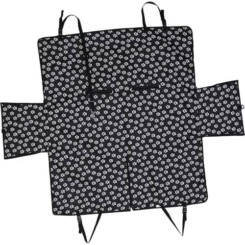 Dog Car Seat Covers with Zipper Side Flap, Pets Dog Backseat Cover for Cars, Trucks