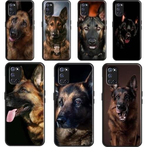 German Shepherd Dog Cover For OPPO A5 A9 A53 A31 2020 A1K A3S A5S A15 A52 A72 A83 A91 A93 Find X3 Pro F5 Case