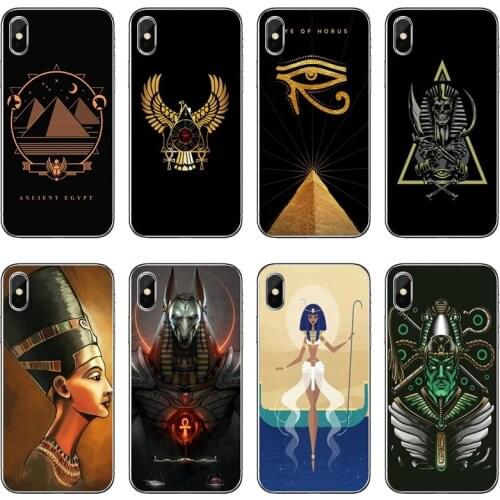 Egypt Nefertiti Anubis Ankh Phone Case Cover For Samsung Galaxy A71 A70 A60 A51 A50 A41 A40 A31 A30 A20E A21S A12 A10 A7 A5 A3