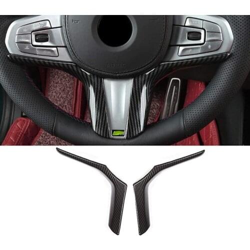 ABS Chrome Plastic Steering Wheel Decoration Cover Trim Car Accessory For BMW 5 Series G30 2018 For BMW X3 X4 G01 G02 2018