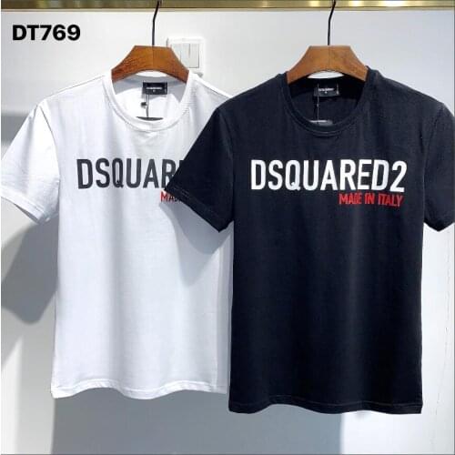DSQUARED2-Simple letter printing short-sleeved T-shirt, pure cotton mens and womens clothing, DT769