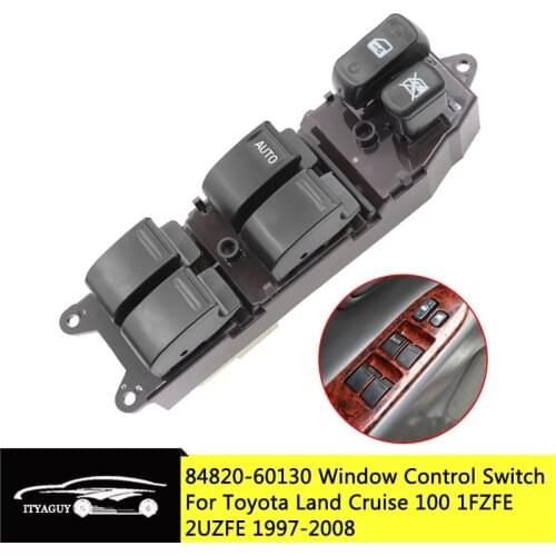 84820-60130 8482060130 Car Styling Electric Power Window Master Switch For Toyota Land Cruiser 100 4700 1997-2008 84820 60130