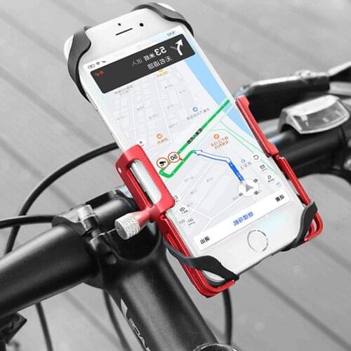 GUB Navigation Bracket Bicycle Phone Holder Aluminum Alloy Stable Silicone Bandage Silicone Pad for Road Bike Riding Accessories